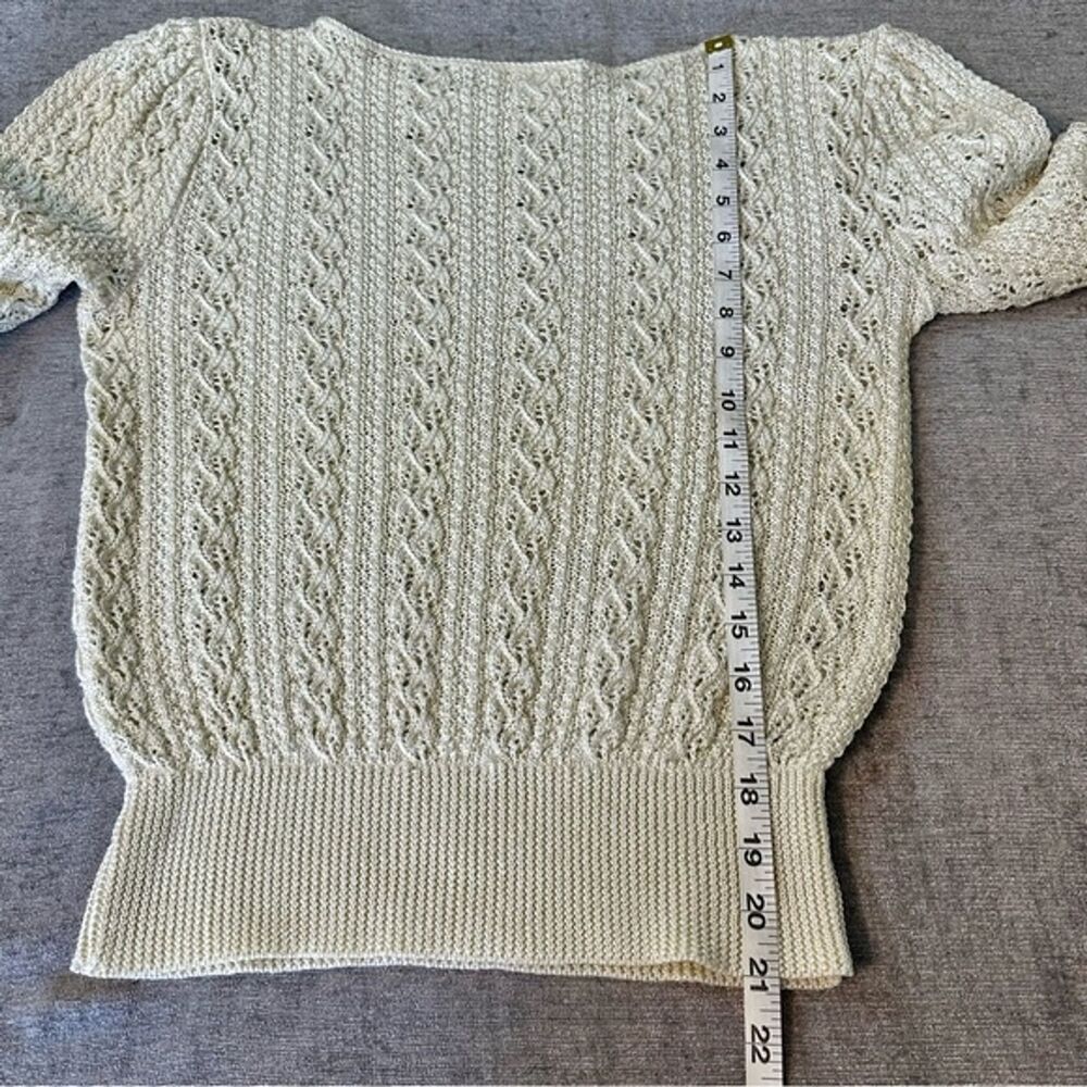 Vintage Vivanti Cottagecore Crochet Sweater Set 70's Grandmacore - Picture 6 of 16